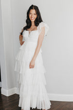 Love Is All We Need Tiered Mesh Maxi Dress