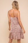 Carol Leopard Satin Dress