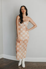 Joaquin Abstract Mesh Maxi Dress