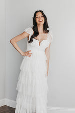 Love Is All We Need Tiered Mesh Maxi Dress