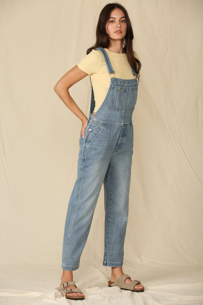 Living Easy Pocketed Denim Overalls