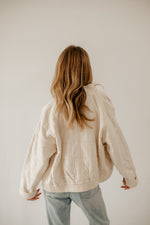 Timber Cotton Blend Pocketed Quilted Jacket - Cream