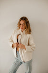 Timber Cotton Blend Pocketed Quilted Jacket - Cream