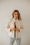 Timber Cotton Blend Pocketed Quilted Jacket - Cream