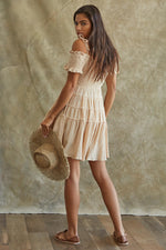 Gianna Smocked Ruffle Tiered Mini Dress