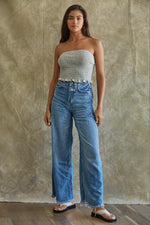 Teri Cotton Smocked Tube Top