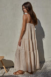 Baker Cotton Gingham Tiered Maxi Dress