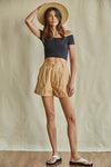 Barnett Cotton Pocketed High Rise Shorts