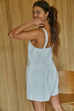 Nola Linen Blend Striped Romper