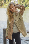 Remi Corduroy Color Block Shacket