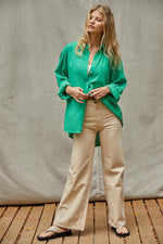 Good Luck Button Down Top