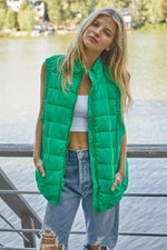 Bunny Slope Puffer Vest- Green