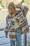 Bridgette Plaid Button Down Jacket