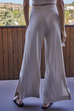 Elliana Wide Leg Ribbed Knit Pants