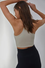 Tammy Ribbed Racerback Brami - Chalk