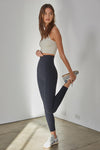 Tammy Ribbed Racerback Brami - Chalk