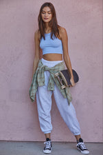 Tammy Ribbed Racerback Brami - Periwinkle