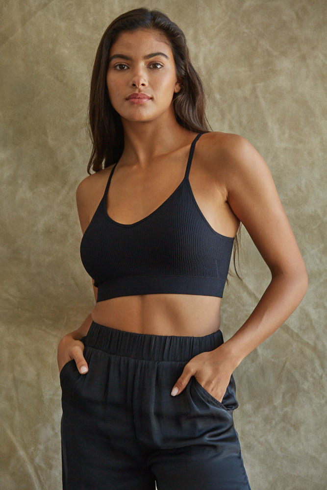 Keep In Control Padded Bralette - Black