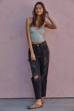 Forever Young Seamless Frill Ruffle Tank Top - Dusty Mint