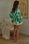 Check Me Out Cardigan - Kelly Green