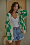 Check Me Out Cardigan - Kelly Green
