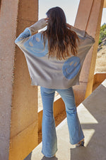 Focus On The Good Pullover Sweater - Blue