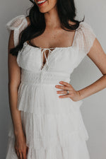 Love Is All We Need Tiered Mesh Maxi Dress