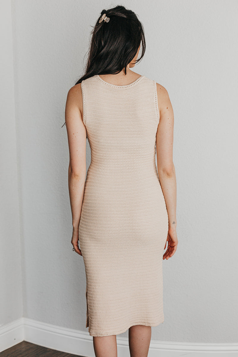 Panama Crochet Midi Dress