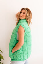 Bunny Slope Puffer Vest- Green
