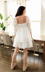 Marly Daisy Applique Floral Babydoll Dress
