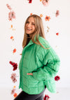 Cassian Pocketed Puffer Jacket - Kelly Green