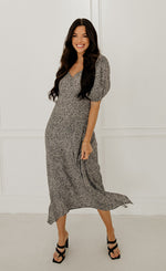 Carli Leopard Midi Dress