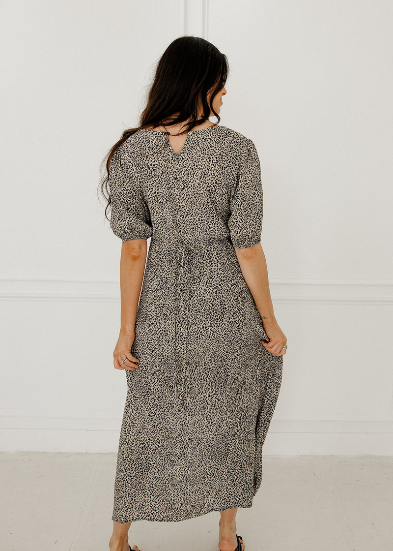 Carli Leopard Midi Dress