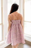 Joan Floral High Sheen Babydoll Dress