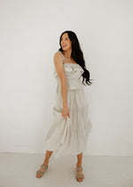 Maven Linen Ruffle Cami Tank Top