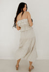 Maven Linen Tiered Midi Skirt
