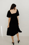 Chantel Linen Smocked Pocketed Midi Dress