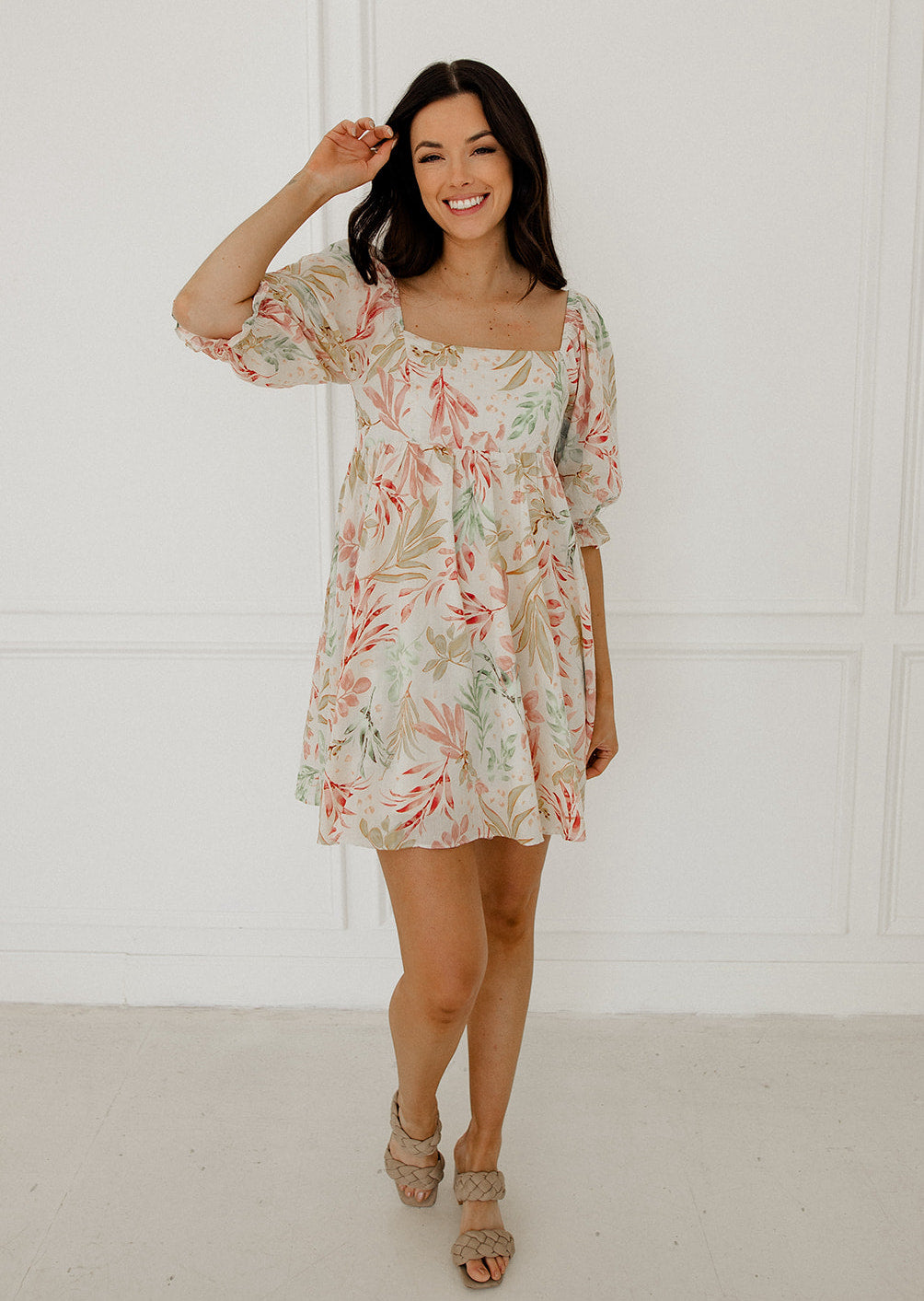Paradiso Puff Sleeve Babydoll Dress