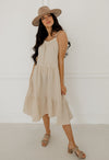 Liliana Cotton Ruffle Tiered Midi Dress