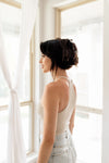 Tammy Ribbed Racerback Brami - Chalk