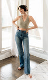Rya Cotton High Rise Girlfriend Denim Jeans