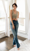 Rya Cotton High Rise Girlfriend Denim Jeans