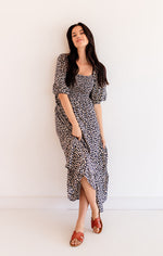 Alma Smocked Floral Maxi Dress