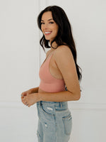 Step Up Washed Bralette - Washed Pink
