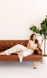 Elliana Wide Leg Ribbed Knit Pants