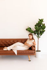Elliana Wide Leg Ribbed Knit Pants