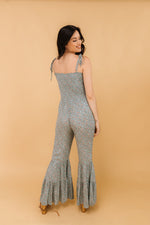 Lucie Floral Smocked Flared Leg Jumpsuit