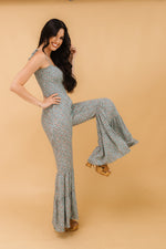 Lucie Floral Smocked Flared Leg Jumpsuit