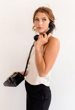 Silky Dreams Cowl Neck Halter Top