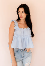 Hallie Ruffle Babydoll Tank